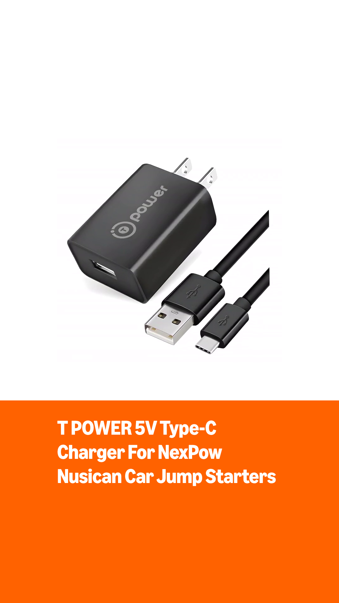 Amazon.com: T POWER 5V Type-C Charger for NexPow, Nusican Car Jump
